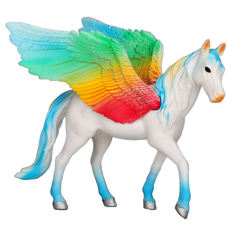 仿真童话故事神话动物神兽精灵灵马独角兽天马飞马仿真