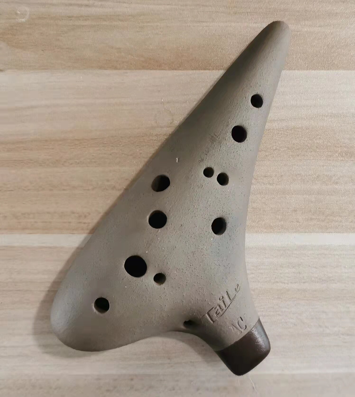 中音太乐taile12孔中音十二ac紫砂陶笛黄色陶笛