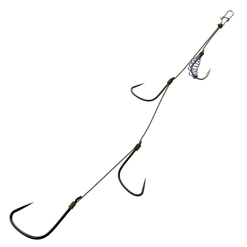 新型单锚钩套装线组锚钩手竿鲢鱼鳙钓组杆鲢钓手鱼钩