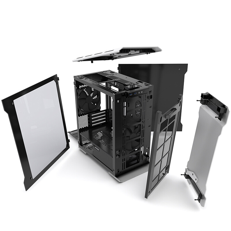 phanteks追风者314etg钢化玻璃matx水冷电脑台式机铝小机箱机箱
