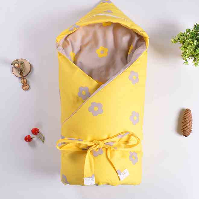 秋冬宝宝手工棉花出生婴儿蜡烛包抱加厚纯棉婴童抱被