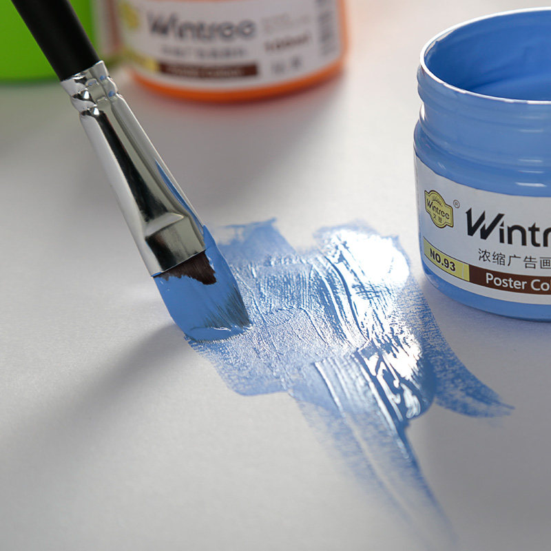 画笔水粉水粉画尼龙套装手绘美院笔刷排笔左绘水粉