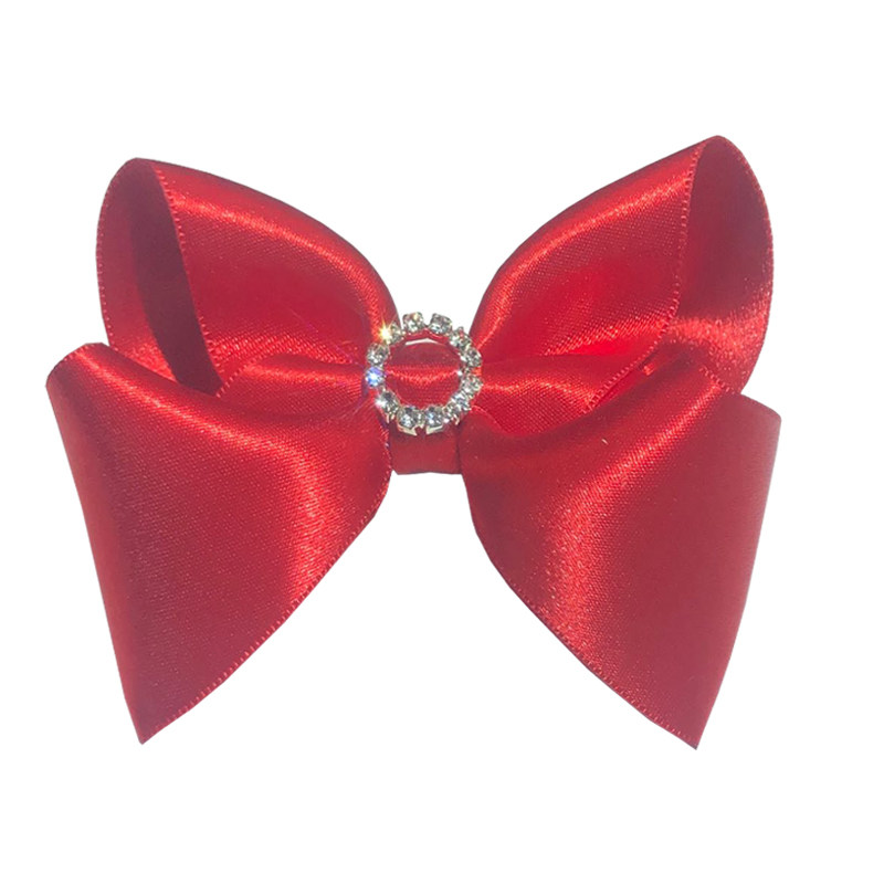 韩国公主大蝴蝶结皇冠发夹女童表演大红色发卡小宝宝夹子女孩头饰