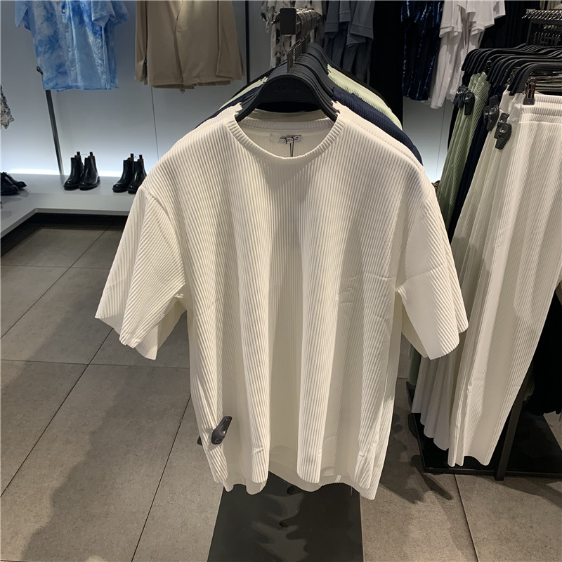 ONETO ZARA男装04087310251宽松04087310530小打褶短袖T恤4087310