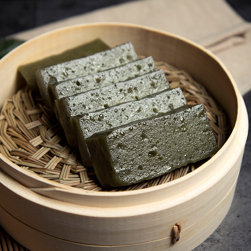 传统农家手工小吃艾草糕点衢州龙游发糕糕黄传统中式糕点