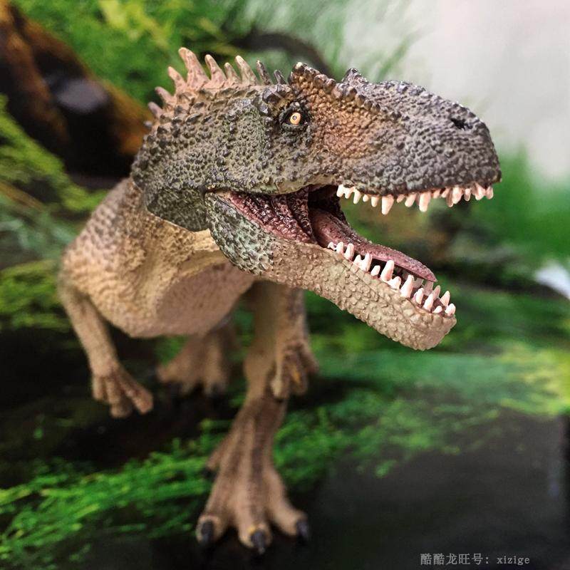 男孩玩具法国papo正品恐龙异特龙跃龙嘴巴可仿真