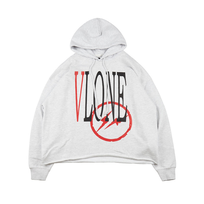 made in vlone藤原浩friends闪电限定大v下摆破坏连帽衫卫衣男女