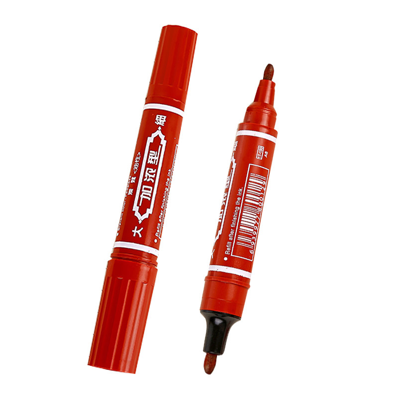 大小双头油性记号笔勾线笔记号笔黑色马克笔大头笔勾线笔墨水