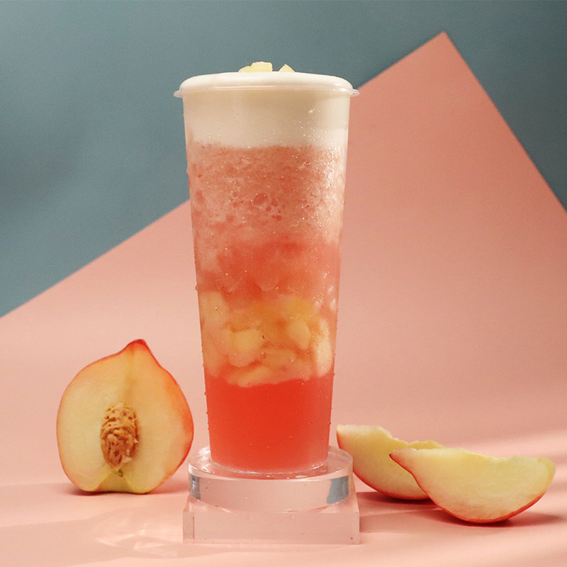 德馨珍果鲜桃汁饮料浓浆1l水蜜桃浓缩汁桃桃乌龙茶奶茶店专用原浆