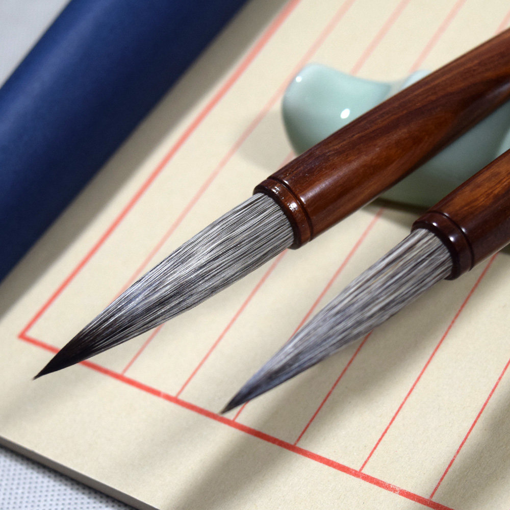 促销草书毫笔单支硬礼品精装提笔联笔兼毫行书毛笔