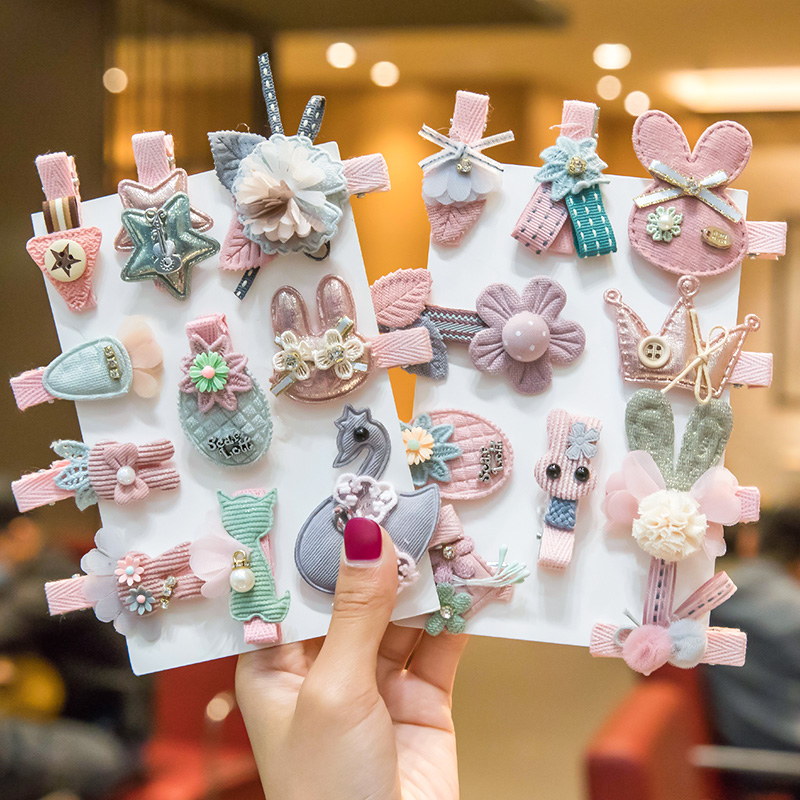 韩国儿童发饰婴儿头饰女童发夹可爱小女孩发饰宝宝汗毛发卡夹子