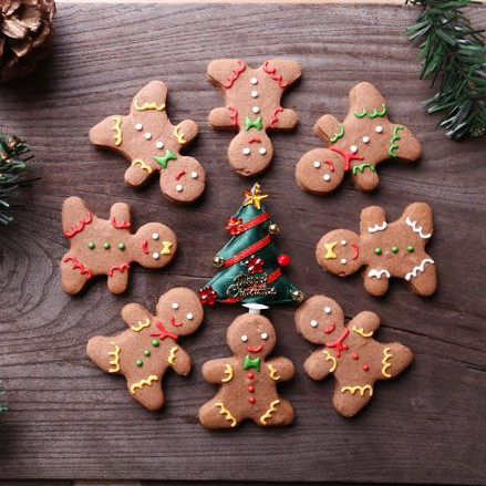 圣诞曲奇姜饼人糖霜饼干亲子diy创意圣诞节礼物曲奇饼干