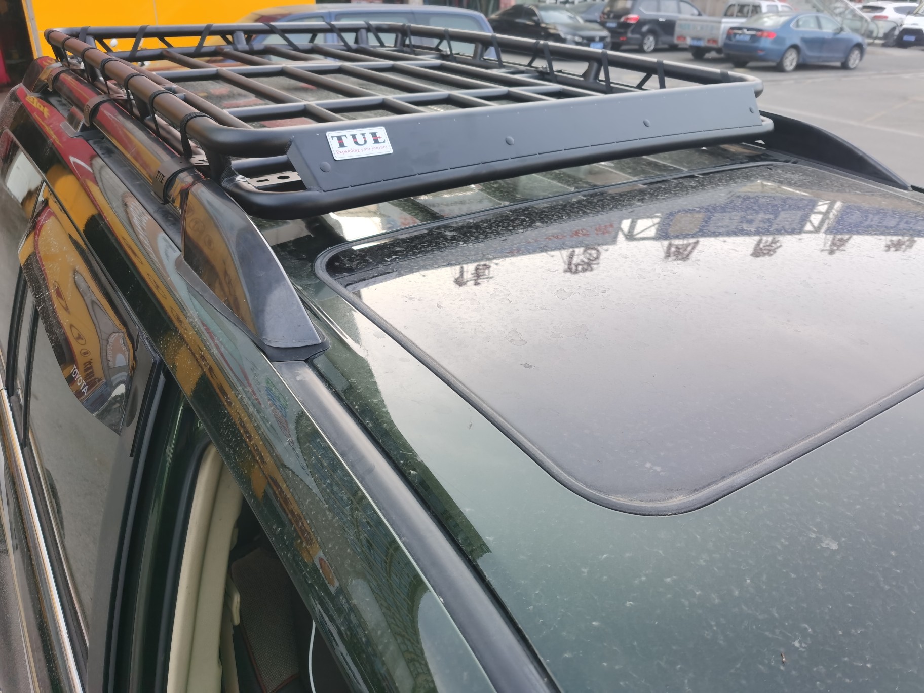 新老普拉多行李霸道行李架lc120车顶顶架lc150不锈钢车顶架