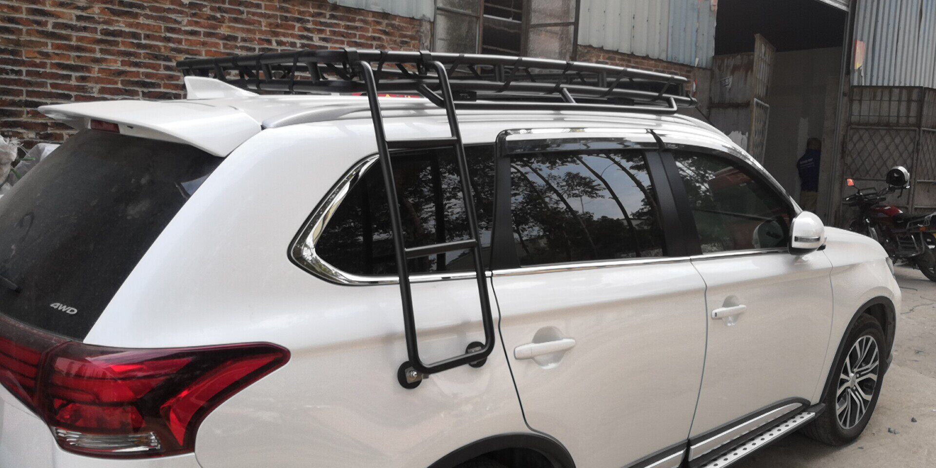 车顶欧蓝德顶架18款三菱行李专用载重载重车行李架车顶架