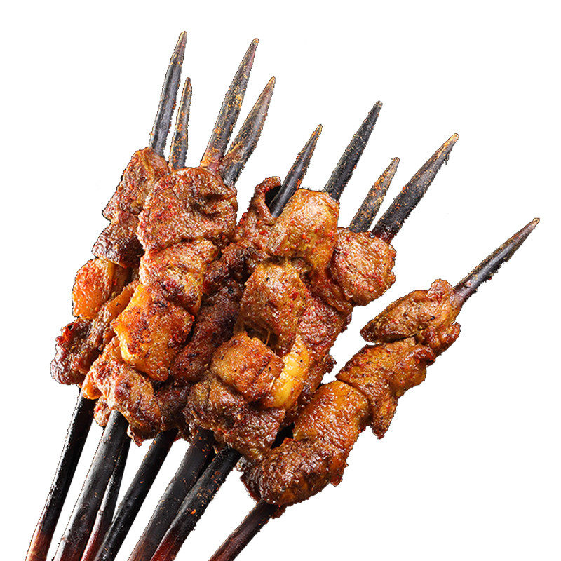 新疆特产尉犁罗布泊红柳羊肉串45串户外bbq烧烤生羊肉