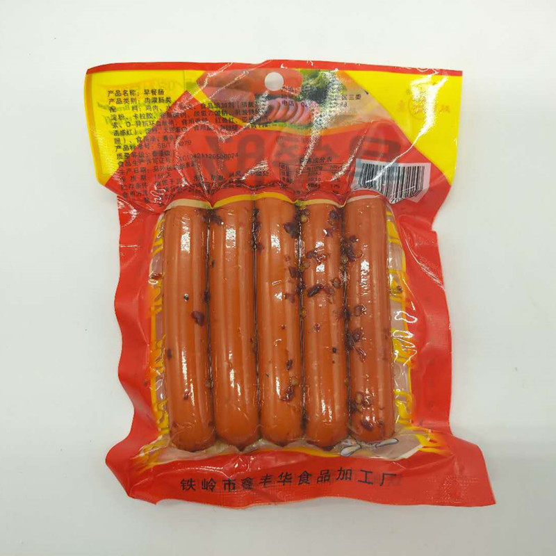 双鹿早餐灌肠香肠150克3袋休闲零食开袋即食包装即食肠类