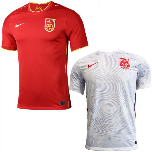 2020中国男足国家队球衣主客场中国队成人儿童足球足球服