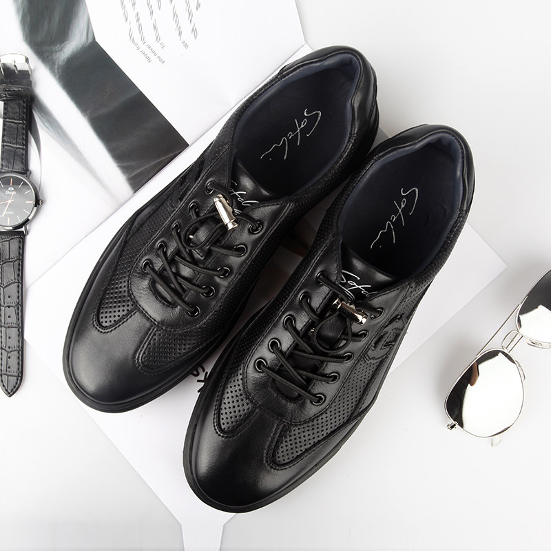 沙驰男鞋正品夏款凉鞋镂空透气网眼时尚休闲运动时尚休闲鞋