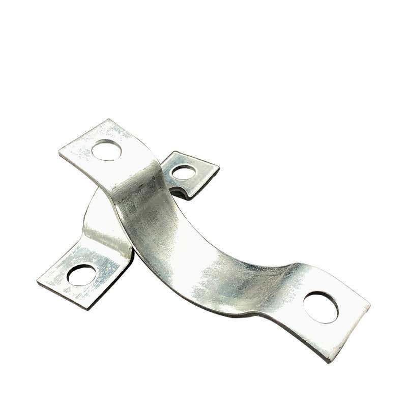 抱箍电线杆卡箍圈紧固双面半圆横担管夹加厚镀锌卡箍