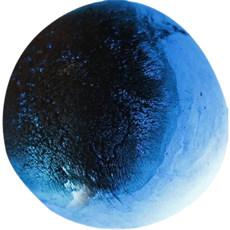 疑似沙漠蓝色公爵天然玻璃陨石定向熔流纹气摆件