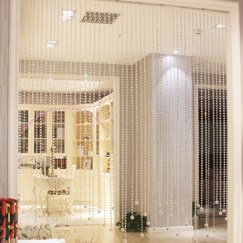 欧式珠帘水晶隔断客厅玄关过道门帘珠子装饰珠帘