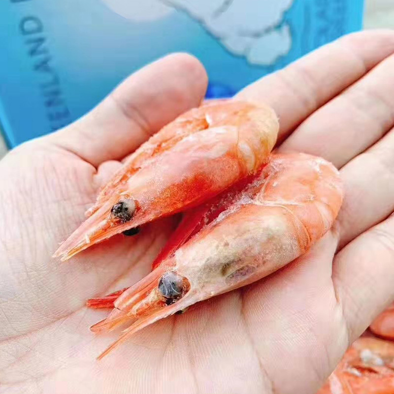 丹麦北极虾甜虾北极冰虾即食头籽新货北极熊甜虾熟冻冰虾