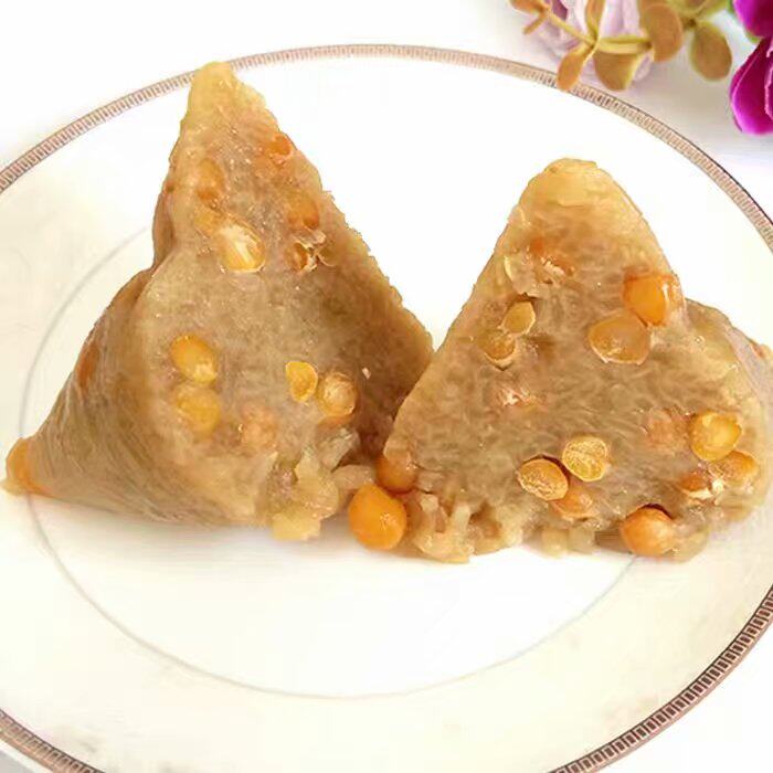 豌豆蚕豆粽子农家传统手工手工制制作早餐食品粽子