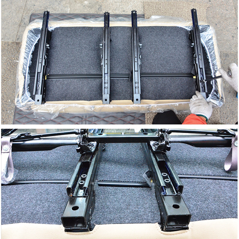 适用别克gl8新gl825s陆尊后排座椅滑轨滑道第三排座椅改装加宽