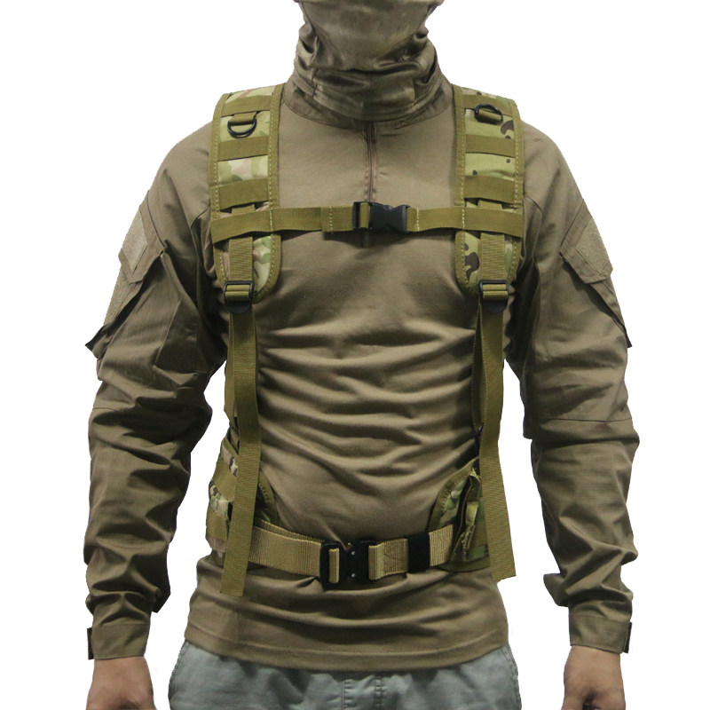 德毅营户外军迷战术腰封胸挂吊带双肩背带挂带腰带