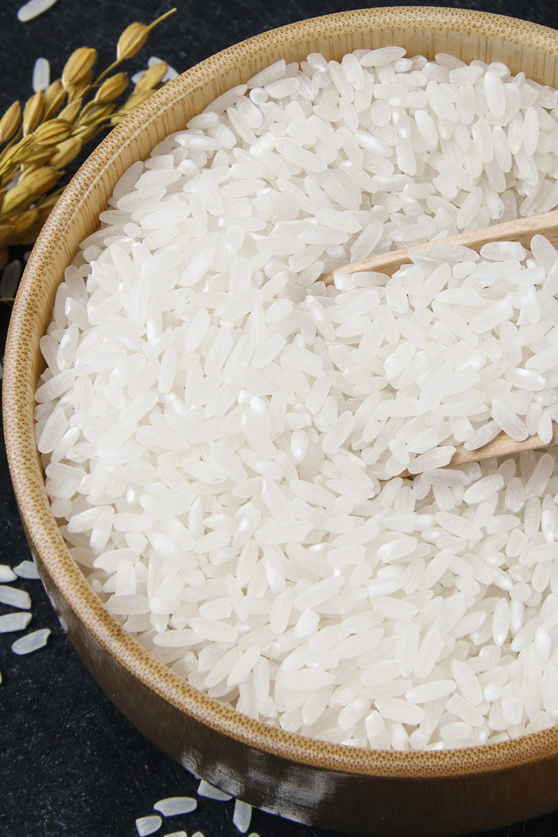 大米禾谷响水石板东北黑龙江镜泊湖火山岩长粒稻花大米