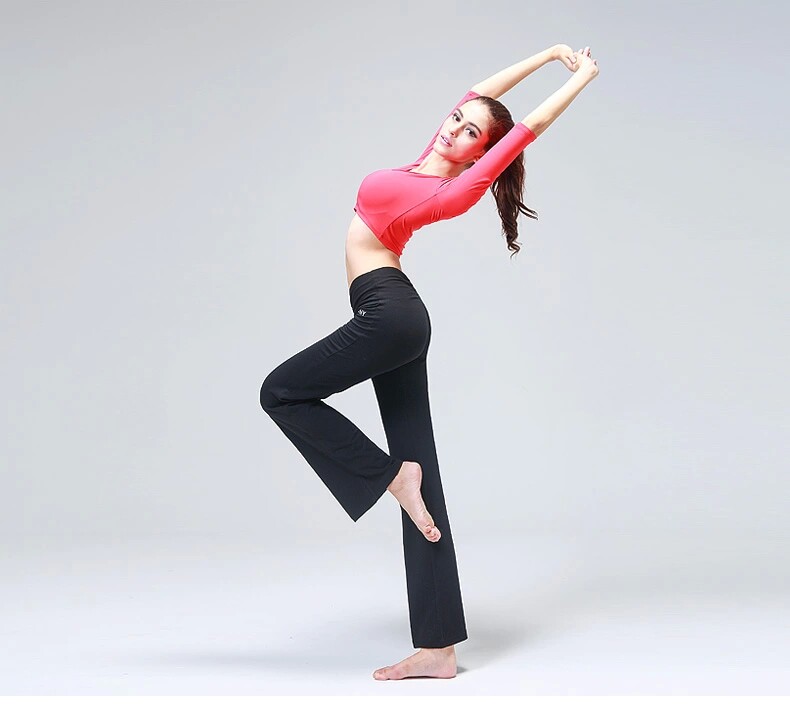 conny康尼舞蹈裤新款形体裤女健美操长裤 广场舞服健身跳舞练功裤