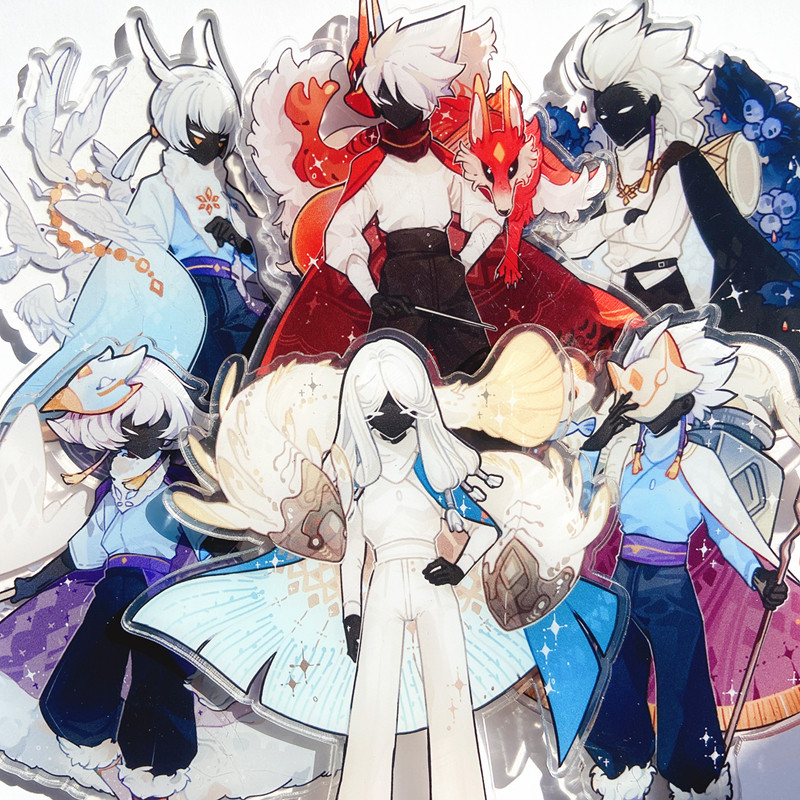 粗眉眉毛sky光遇周边卡卡西平菇手办立牌玩具动漫挂件