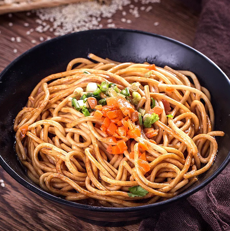 大汉口正宗武汉热干面带调料酱速食碱水面酸豆角挂面干拌面740g