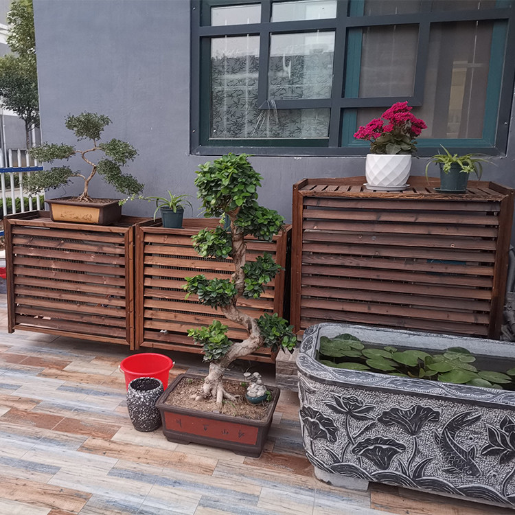 空调阳台外机花架户外防腐装饰百叶室外室外机花架