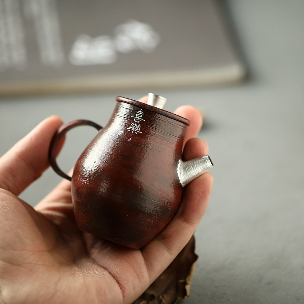茶壶故宫红老泥料功夫功夫茶茶具喜乐文人器宝瓶茶壶