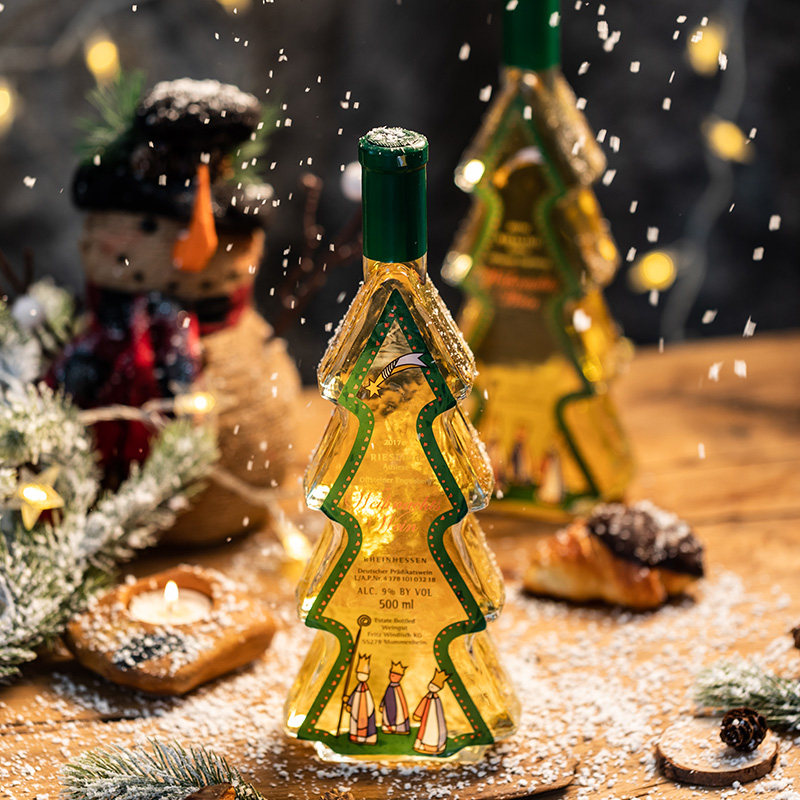 【德国经典版】温馨的圣诞树 雷司令甜白葡萄酒低度女士甜酒500ml