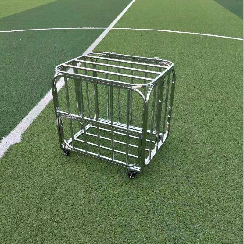 收纳篮球不锈钢球车儿童球类折叠式推车球架篮球架