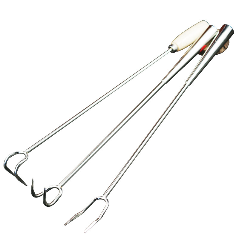 捞肉钩肉叉肉不锈钢商用抓肉钩吊肉肉抓勾钩子烧烤夹