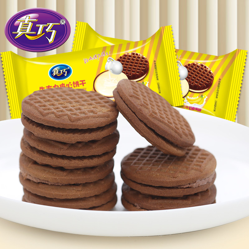真巧夹心饼干800g