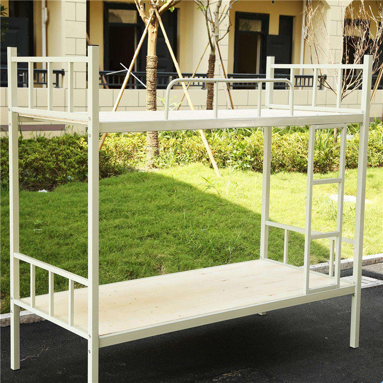 加厚钢制铁床双层高低学生员工床上下铺监狱铁艺