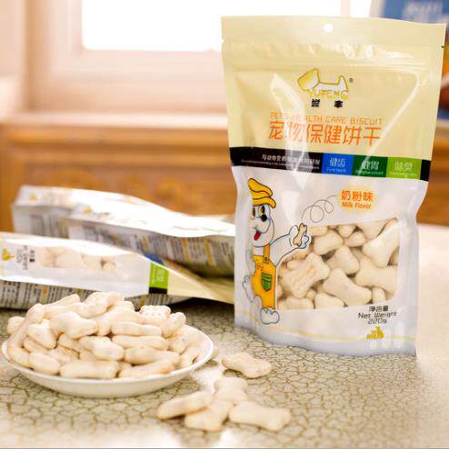 零食誉丰牛奶夹心饼干220g口臭泰迪训练磨牙狗风干零食