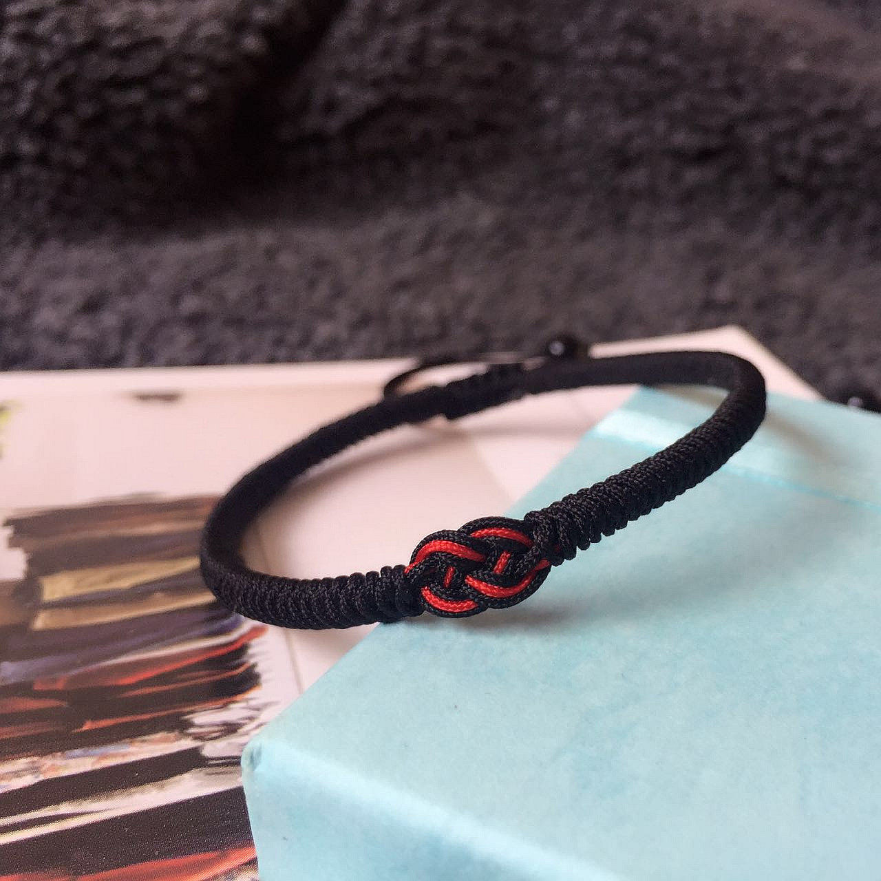 红绳包邮金刚结手民族风男女手工编织黑红手链手链