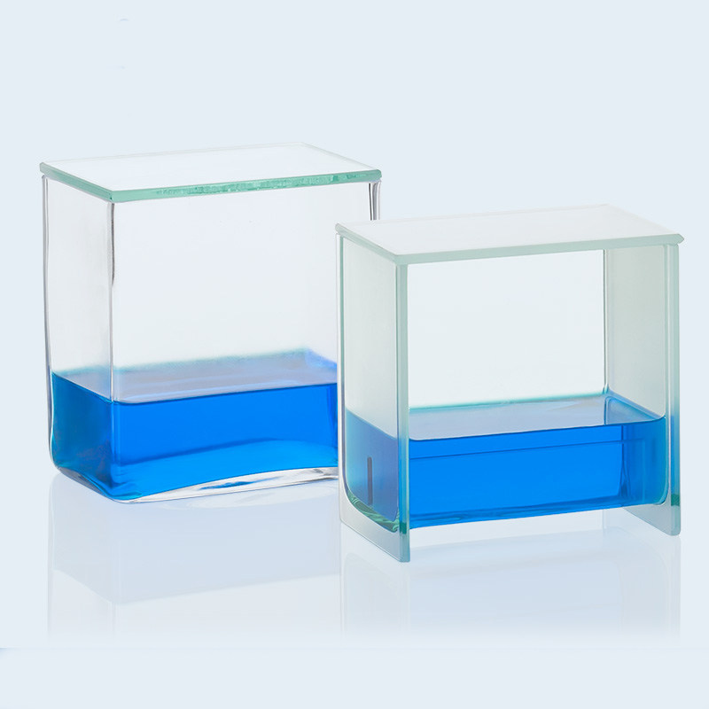 玻璃层析缸斜底薄层色谱展开染色缸单双槽p1层析柱