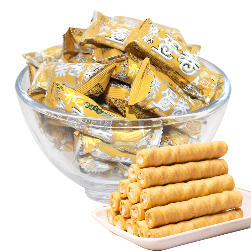 饼干旺旺500g散称风情雪饼仙贝甜甜圈米果蛋卷夹心饼干