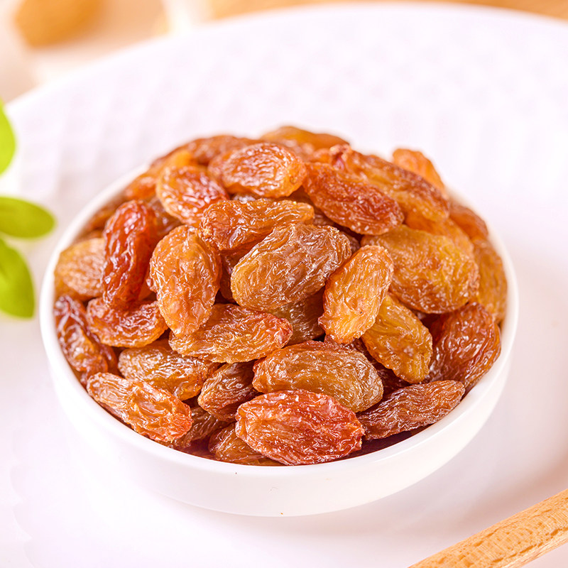 红香葡萄干500g罐装新疆葡萄红提提干无籽特大葡萄干