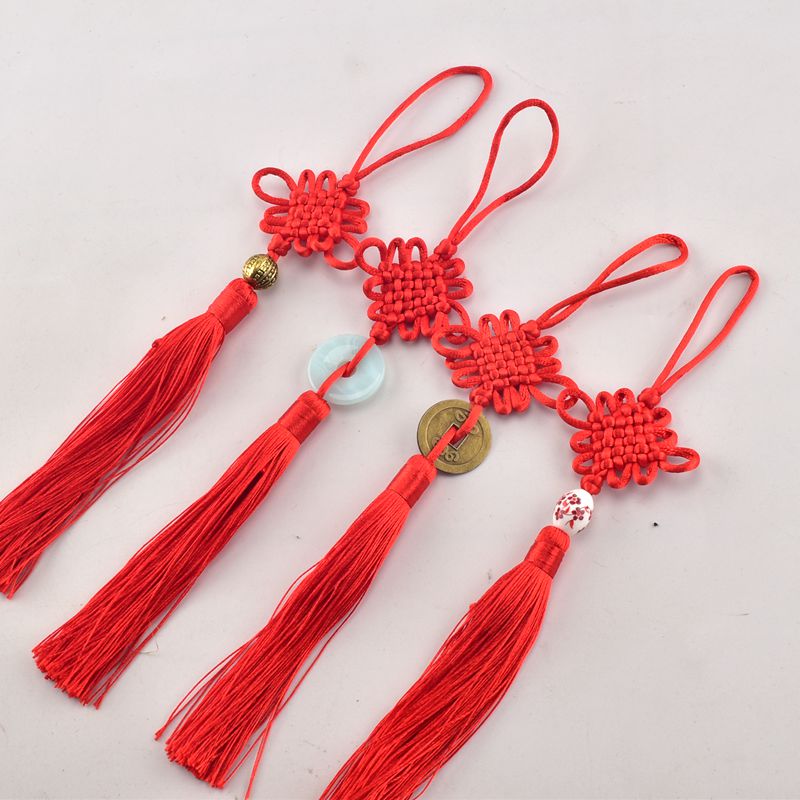 挂件喜庆红色中国结牛年新年装小礼品特色手工中国结
