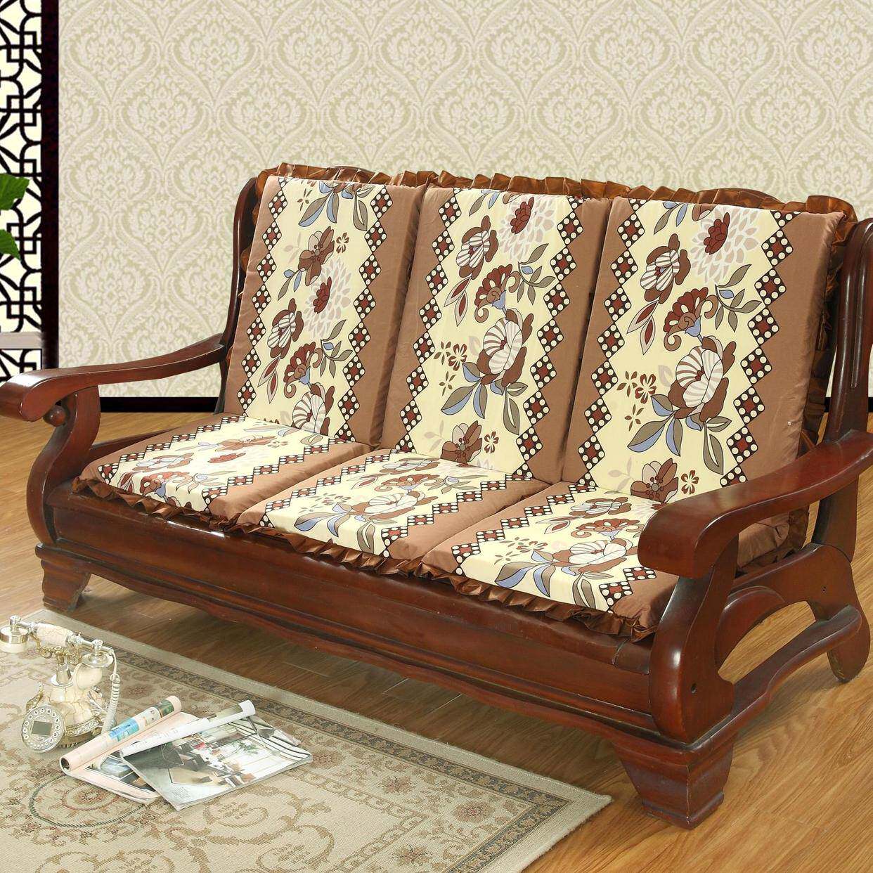坐垫老式木沙沙发海绵垫客厅四季通用防滑实木沙发垫