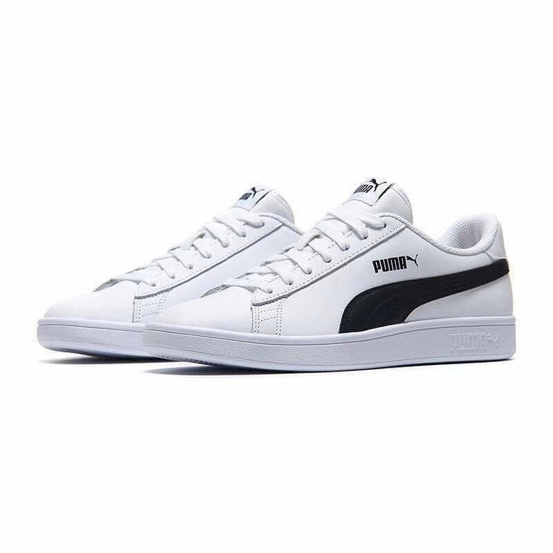 puma彪马smashv2黑白皮质男女情侣运动休闲板鞋板鞋