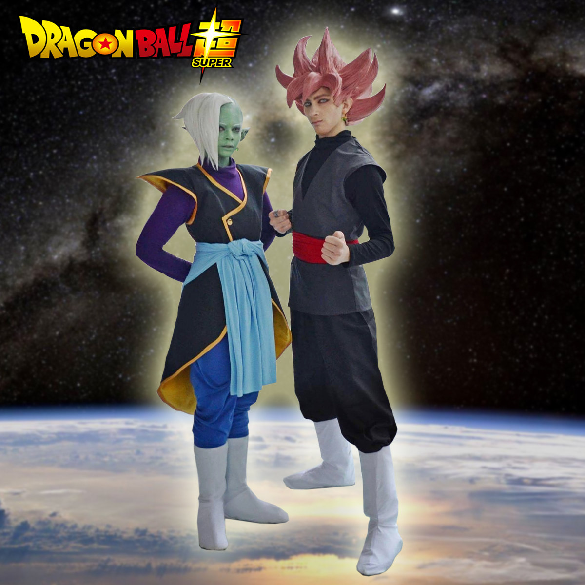 七龙珠超黑悟空戒指耳环套装动漫cosplay男服现货cosplay男装