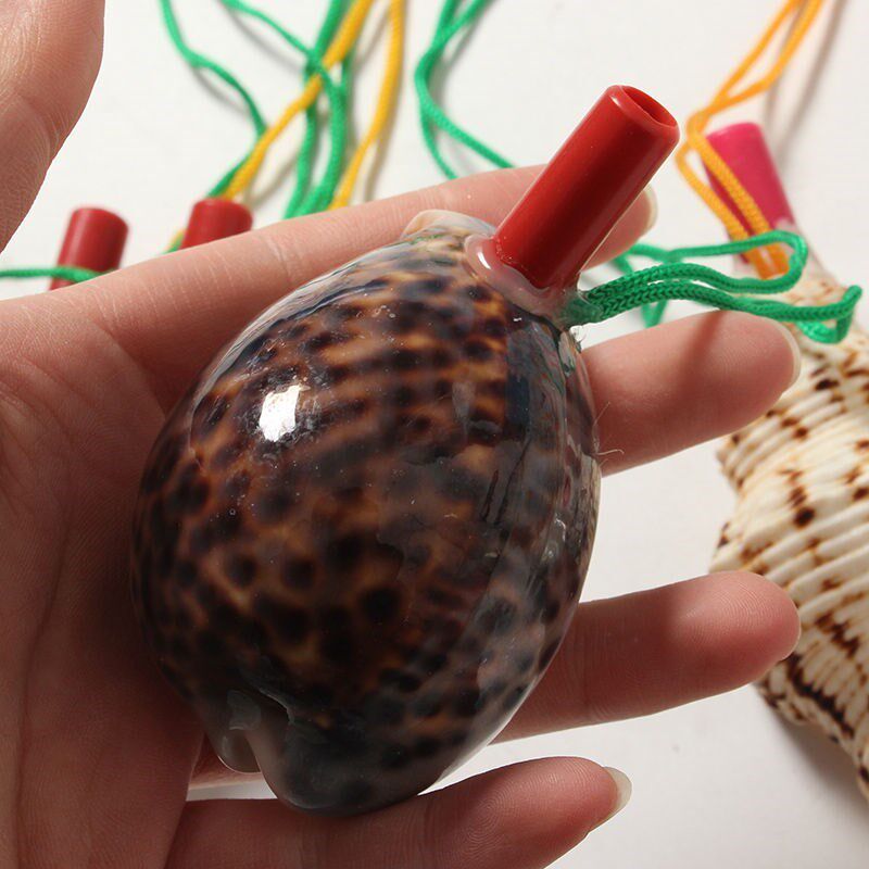 可吹海螺小螺号喇叭号角大海哨子乐器挂件儿童海螺